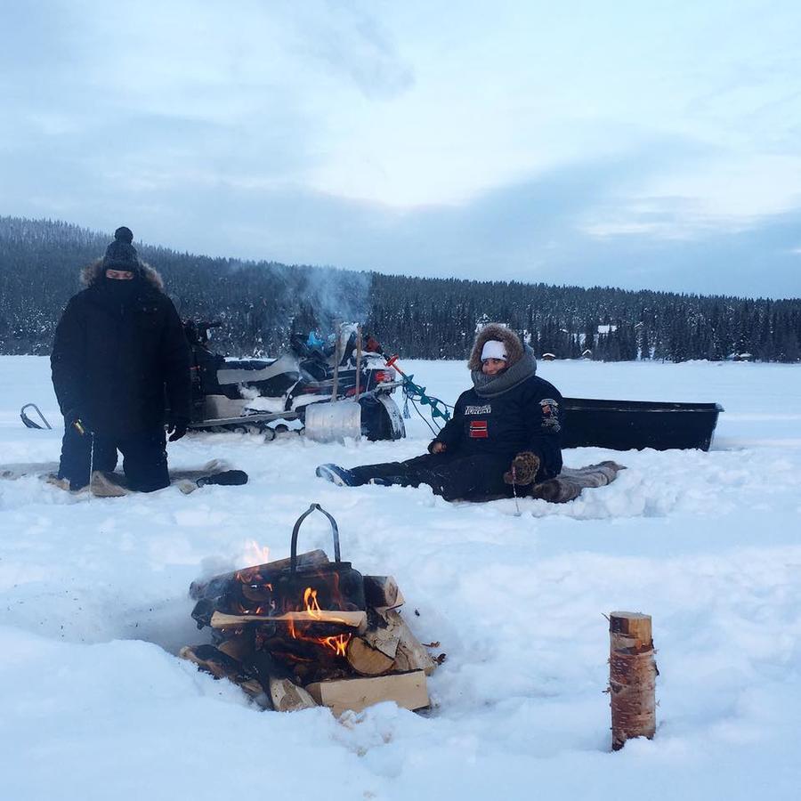 Camp Caroli Wooden Cabins Jukkasjärvi Exteriér fotografie
